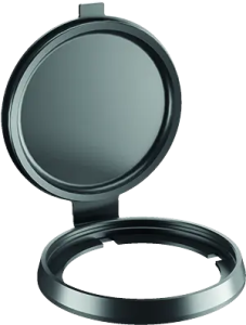 AK30RRSW Round Protective Lid IP67 30.5mm Panel Cutout Black Plug AK30RRSW Product Image