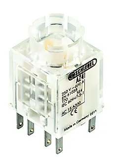 AZ4I Illuminated Momentary Contact Block with Faston Terminal