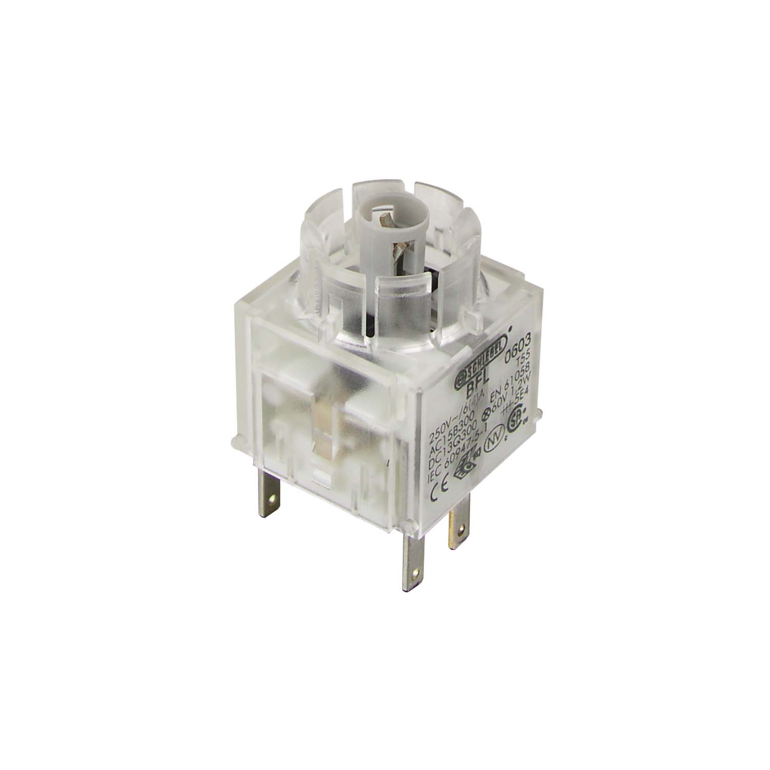 BFL Illuminated Maintained Contact Block with IP00 Rating