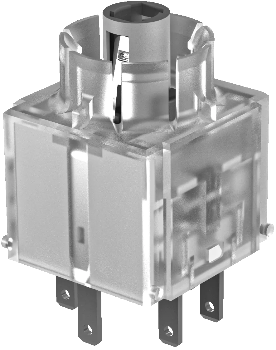 BFLI5 Illuminated Contact Block with Faston Terminal and UL