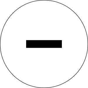 BSK102 Nameplate Round White PET fits RONTRON R JUWEL machine use BSK102 Product Image