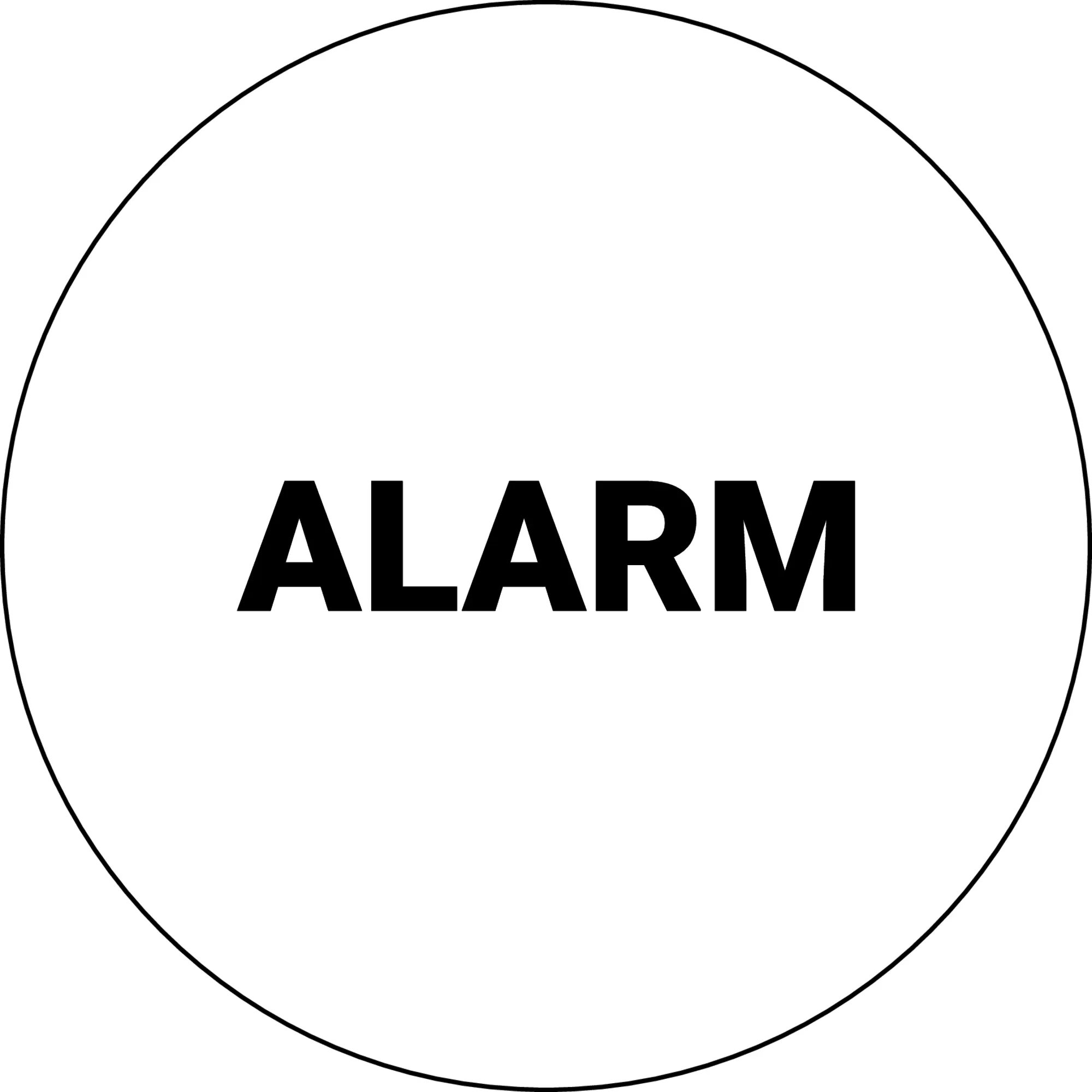 BSK181 Round White PET Nameplate for RONTRON R JUWEL HMI controls