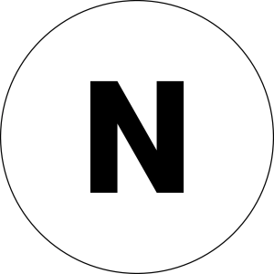 BSK379 Round White PET Nameplate durable PET labels for selectors BSK379 Product Image