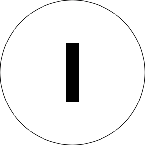 BSK43 Round White Plastic Nameplate for Control Panels BSK43 Product Image