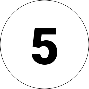 BSK68 Nameplate Round White PET durable panel label insert marker BSK68 Product Image