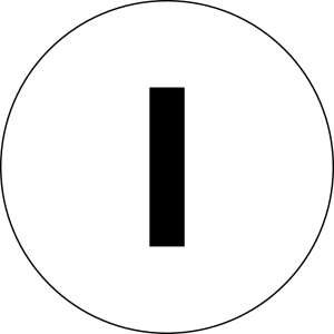 BSKJ43 Round White PET Nameplate for RONTRON R JUWEL HMI switches BSKJ43 Product Image