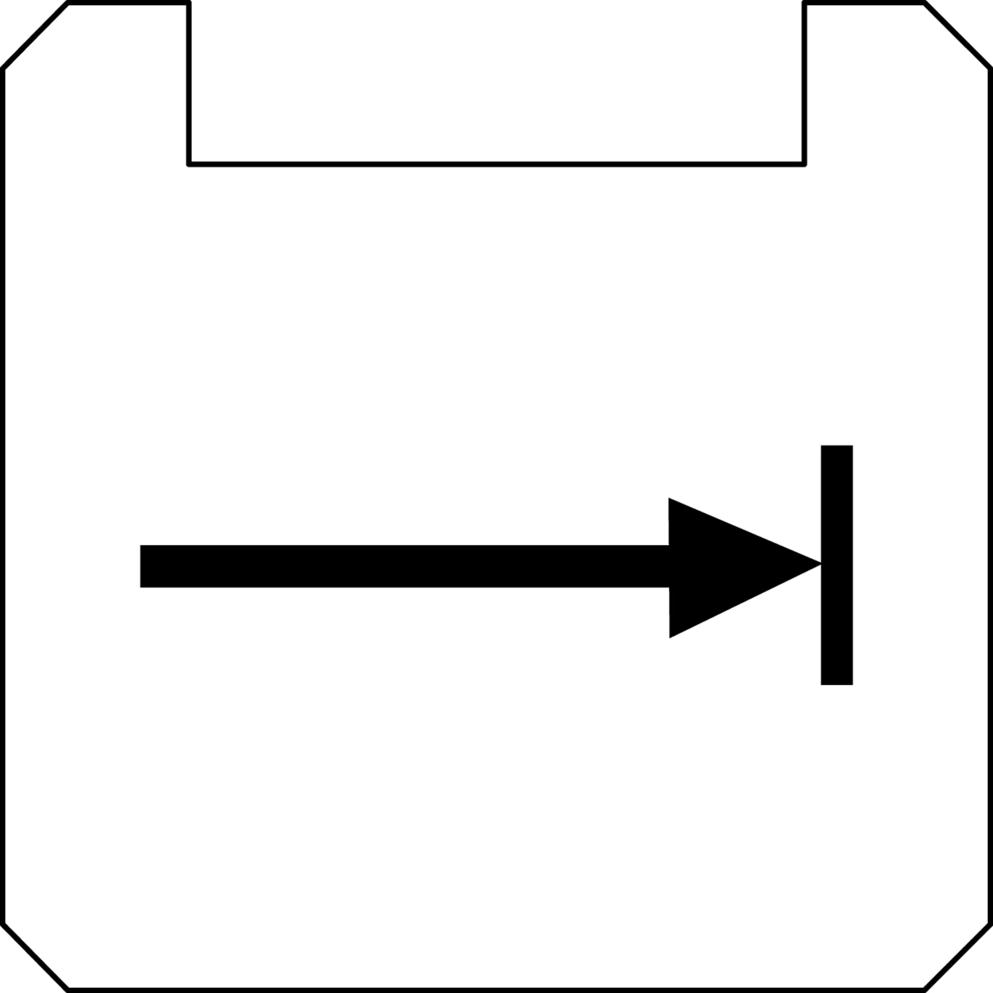 BSOKLL1137 Nameplate Square White PET Control Label Accessory HMI