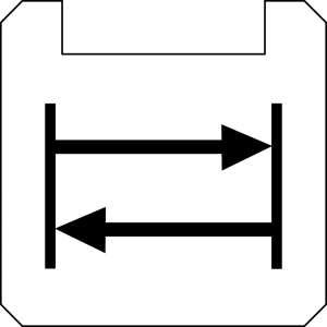 BSOKLL1139 OKTRON Square Nameplate white PET panel label for HMIs BSOKLL1139 Product Image