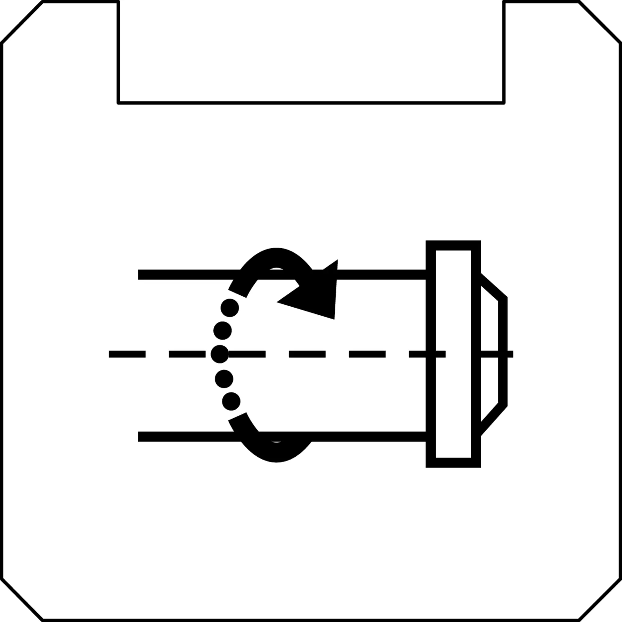 BSOKLL1146 White Square PET Nameplate OKTRON panel identification