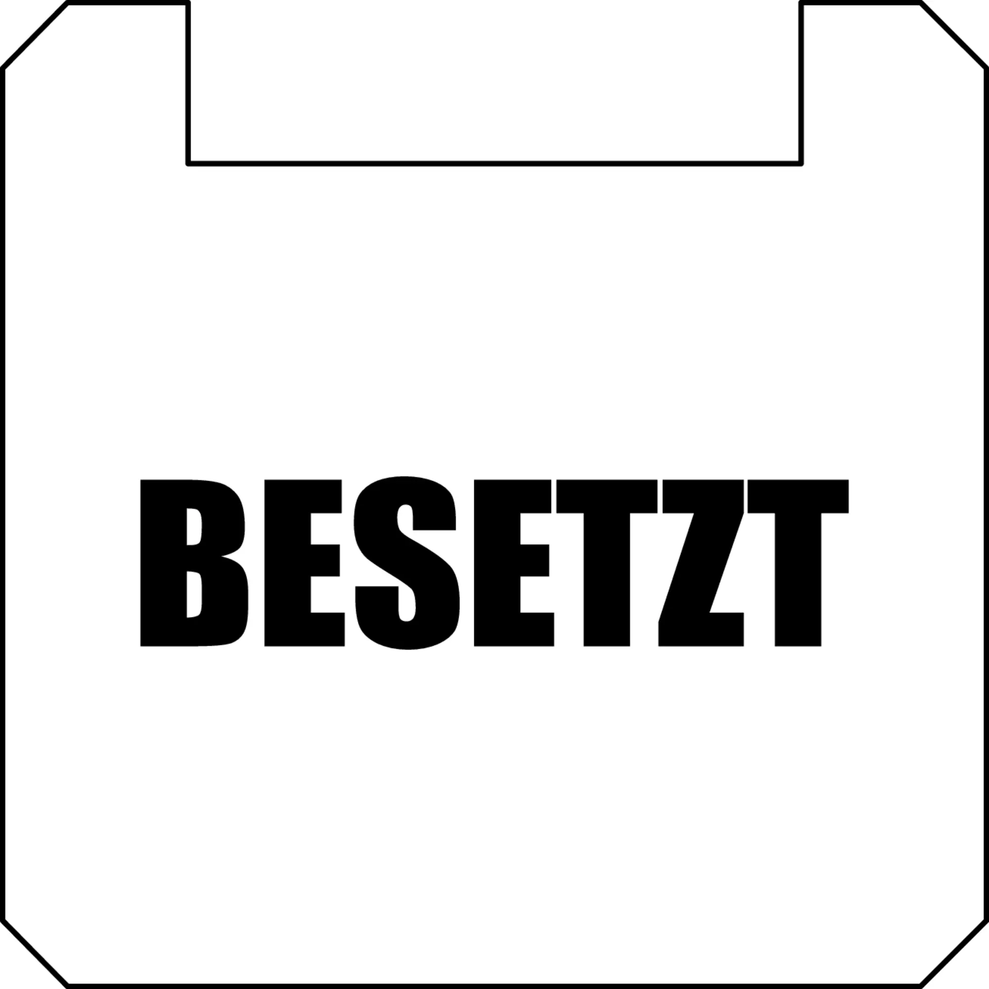 BSOKLL177 OKTRON White Nameplate square PET panel labels for rail