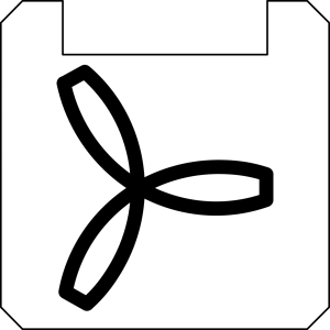 BSOKLL193 Nameplate White Square durable PET panel label for HMIs BSOKLL193 Product Image