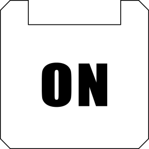 BSOKLL203 Nameplate White PET Square Panel Label Durable For HMIs BSOKLL203 Product Image