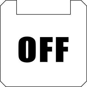 BSOKLL204 OKTRON White Square PET Nameplate Adhesive Panel Labels BSOKLL204 Product Image