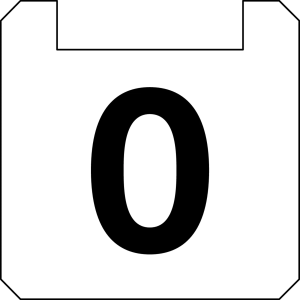 OKTRON square white PET nameplate BSOKLL42 for panel labeling use BSOKLL42 Product Image