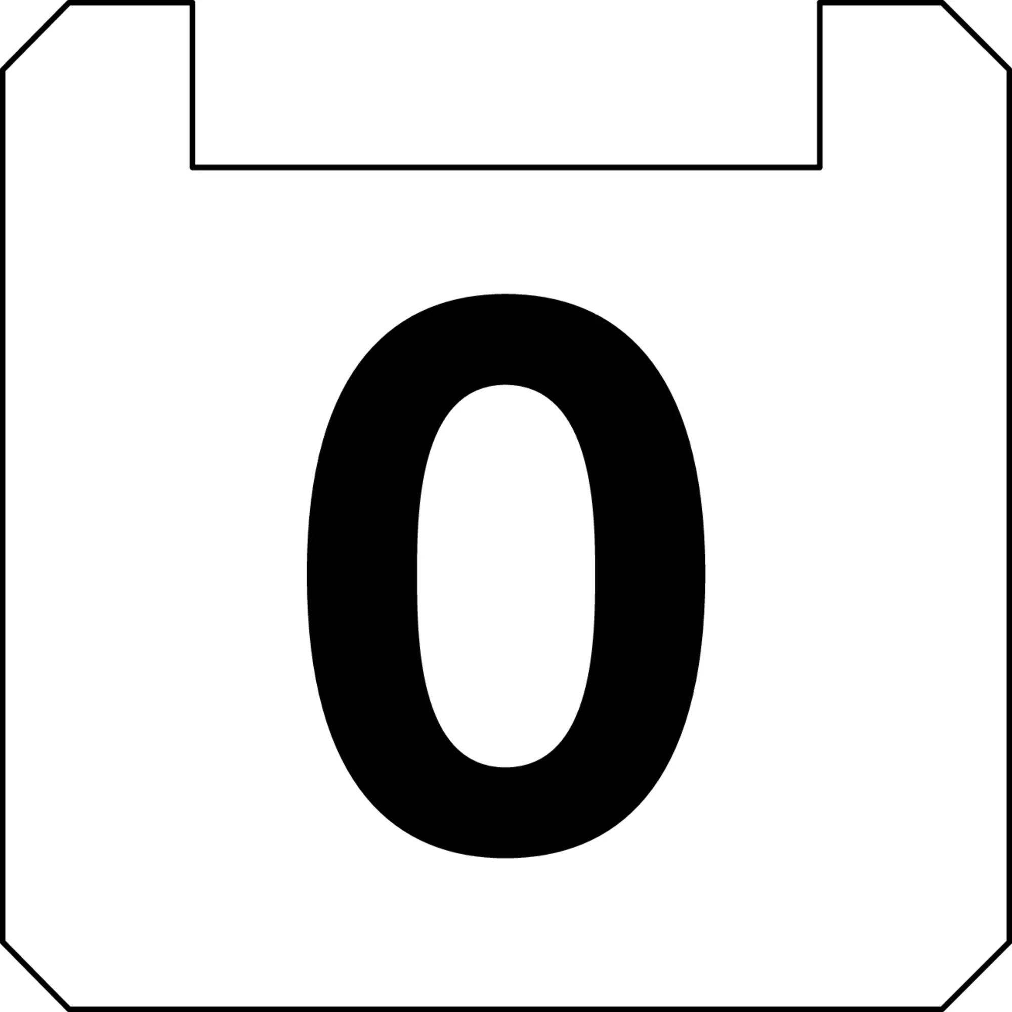 OKTRON square white PET nameplate BSOKLL42 for panel labeling use