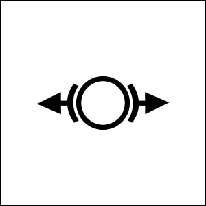 BSQX1107 Nameplate Square White PET for industrial control panels BSQX1107 Product Image