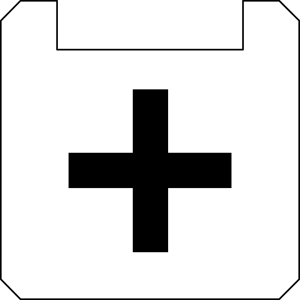 BSQXLL101 Nameplate Square White durable PET panel label for HMIs BSQXLL101 Product Image