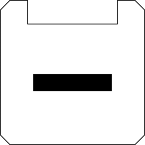 BSQXLL102 Nameplate Square White PET Panel Label Accessory Marker BSQXLL102 Product Image