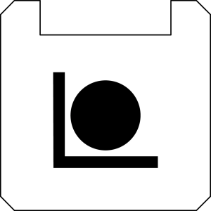 BSQXLL104 Nameplate White Square PET label for HMI control panels BSQXLL104 Product Image