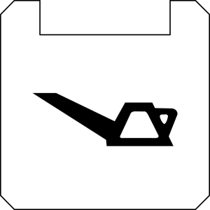 BSQXLL106 Nameplate Sq White PET durable panel label for HMI duty BSQXLL106 Product Image