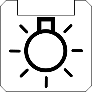 BSQXLL110 Square White Nameplate PET industrial panel labeling ID BSQXLL110 Product Image