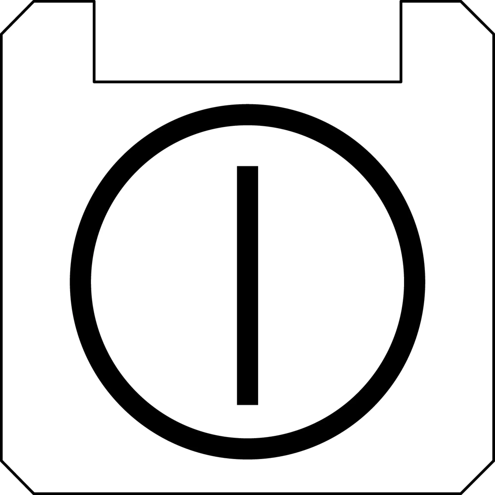BSQXLL1101 White Square Nameplate PET Panel Label Plate Accessory