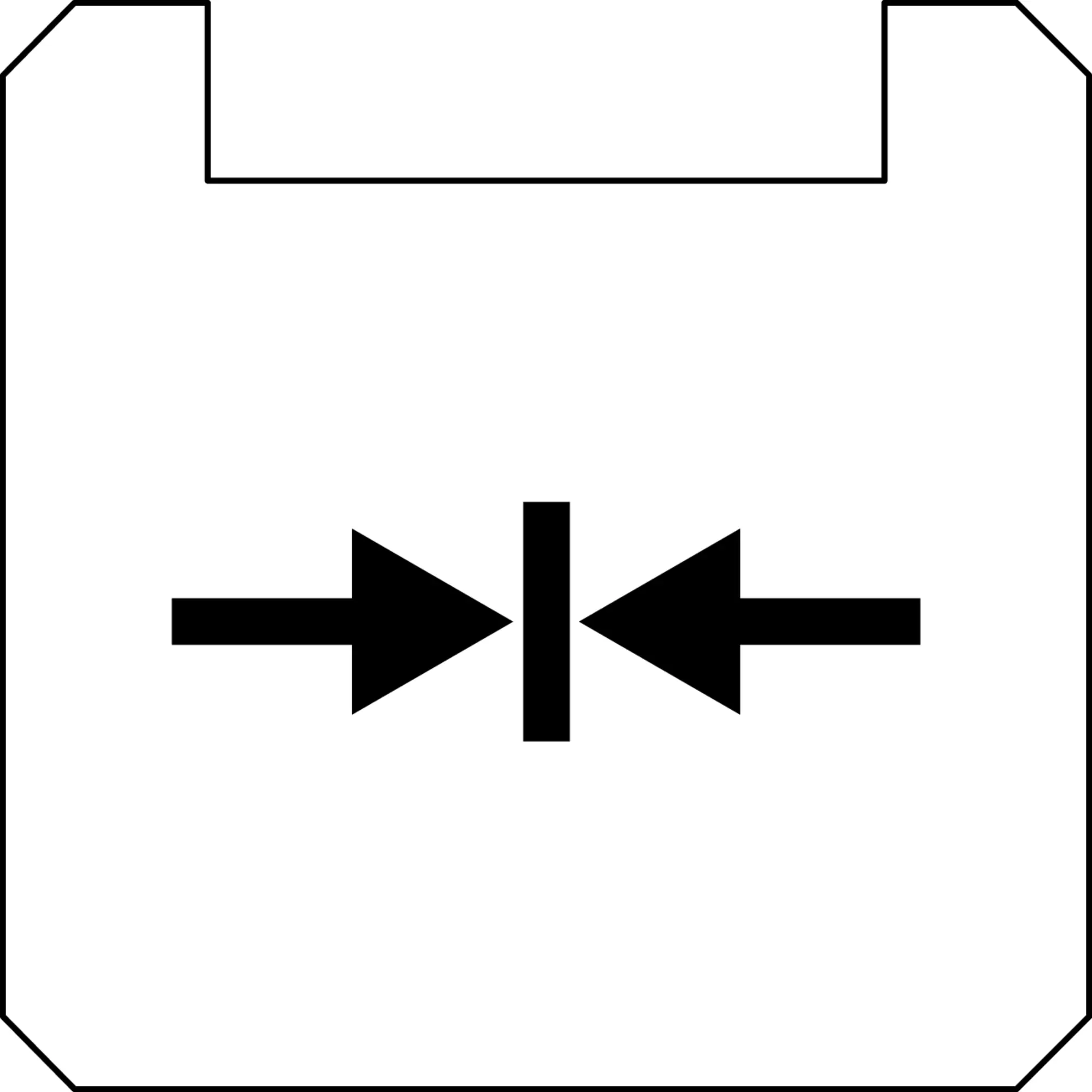 BSQXLL1102 Square White Nameplate PET panel label durable for HMI