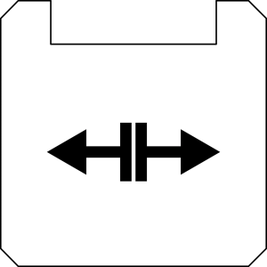 BSQXLL1103 Nameplate Square White PET labels for QUARTEX R series BSQXLL1103 Product Image