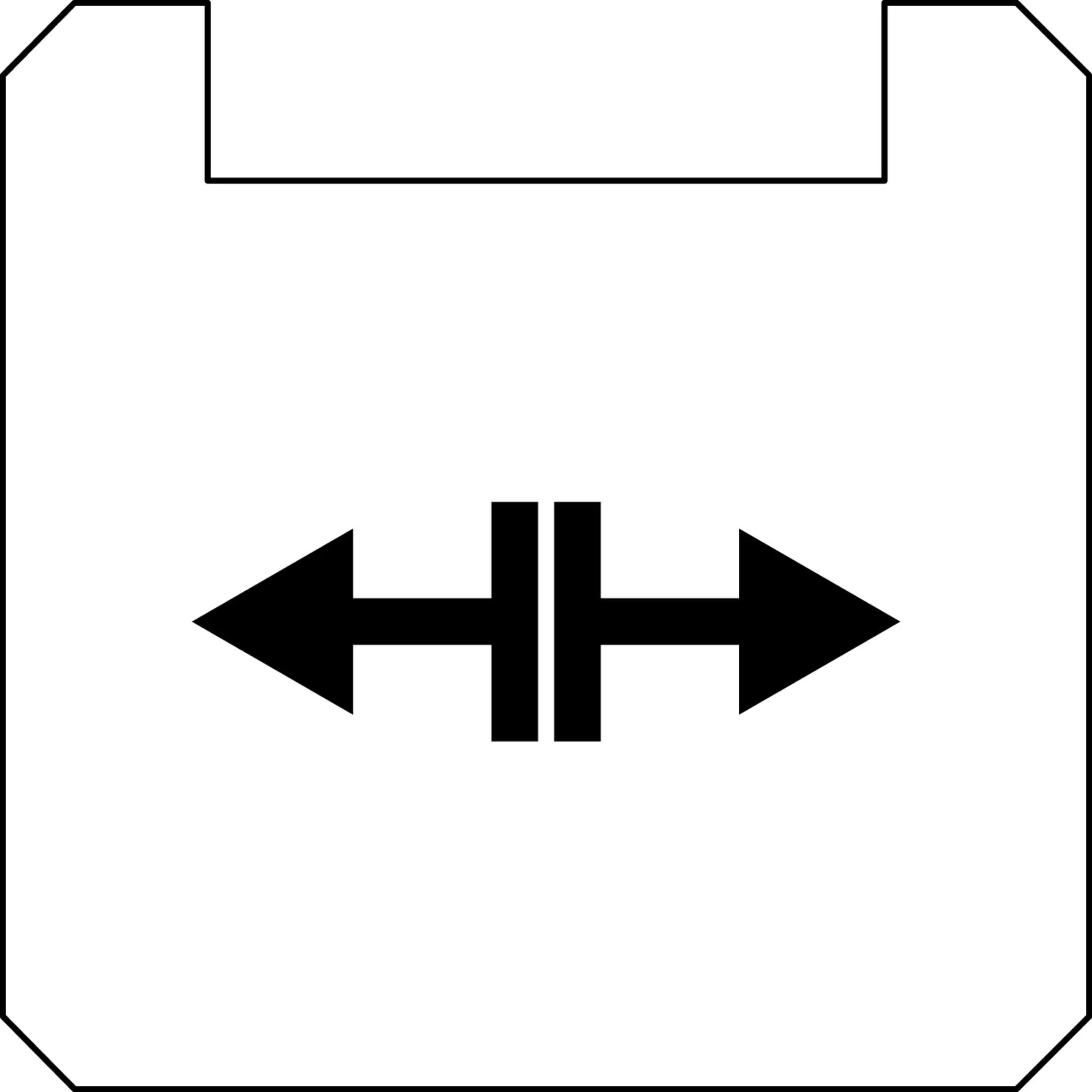 BSQXLL1103 Nameplate Square White PET labels for QUARTEX R series
