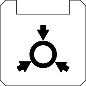 BSQXLL1104 QUARTEX-R Square White PET Nameplate for HMI panel use BSQXLL1104 Product Image
