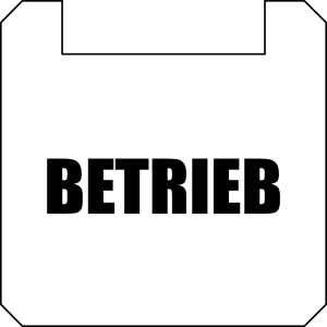 BSQXLL117 Square White Nameplate durable PET panel label for HMIs BSQXLL117 Product Image