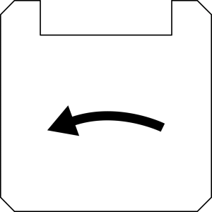BSQXLL1171 Nameplate Sq White PET durable control panel labeling BSQXLL1171 Product Image