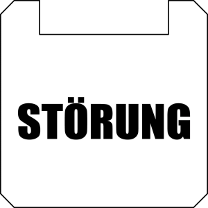 BSQXLL118 Nameplate Square White durable PET panel label for HMIs BSQXLL118 Product Image