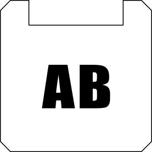 BSQXLL135 Square White Nameplate PET durable adhesive label panel BSQXLL135 Product Image