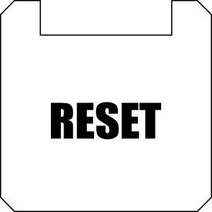 BSQXLL226 White Square Nameplate PET label for HMI control panels BSQXLL226 Product Image