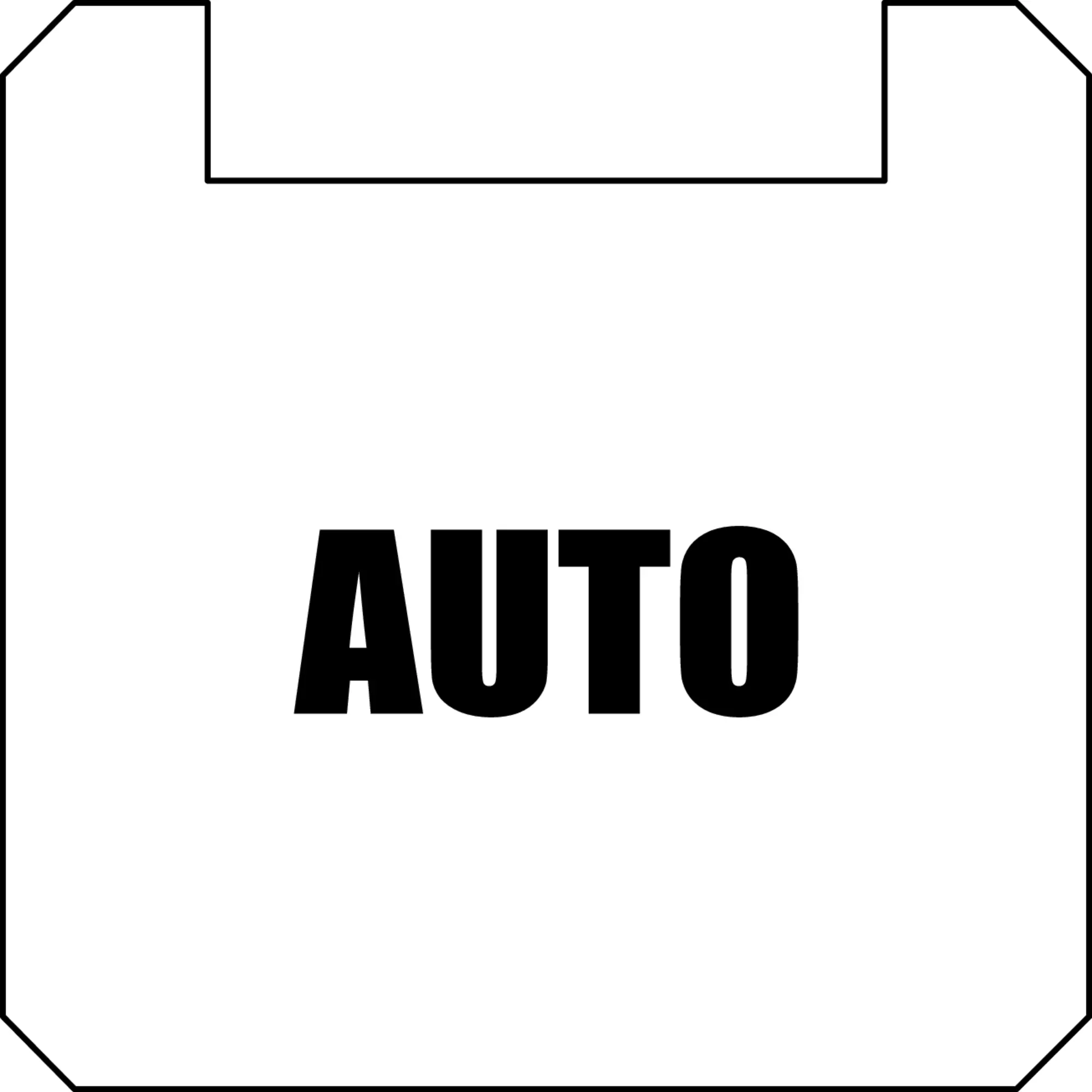 BSQXLL307 Square White Nameplate for control panels and enclosure