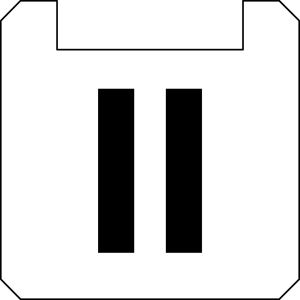 BSQXLL44 Nameplate Square White PET durable panel labels for HMIs BSQXLL44 Product Image