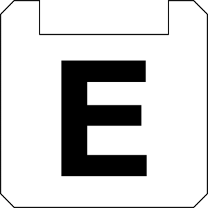 BSQXLL63 Nameplate Square White PET panel label for QUARTEX R HMI BSQXLL63 Product Image