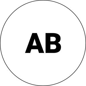 BSRJ135 Nameplate Round White PET for control panels HMIs legends BSRJ135 Product Image