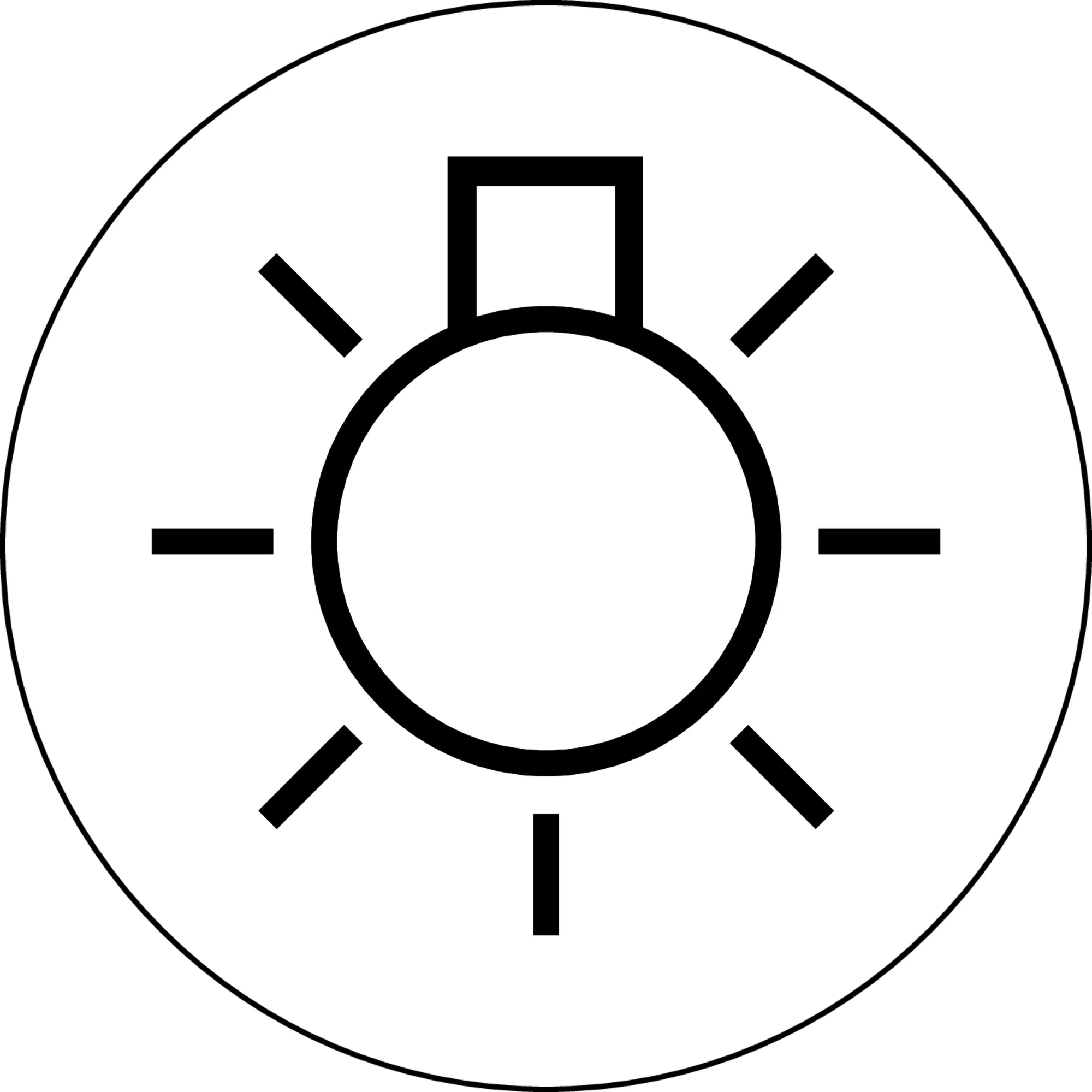 Smudge Resistant Round White PET Pushbutton Label for Panels HMIs