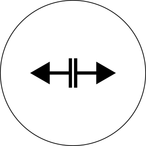 BSRR1103 Nameplate Round White PET for HMI and Control Panels use BSRR1103 Product Image