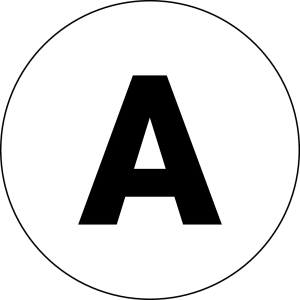 BSRR121 Nameplate Round White PET round label for RONTRON R JUWEL BSRR121 Product Image