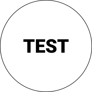 BSRR128 Nameplate Round White PET fits RONTRON R JUWEL HMI panels BSRR128 Product Image