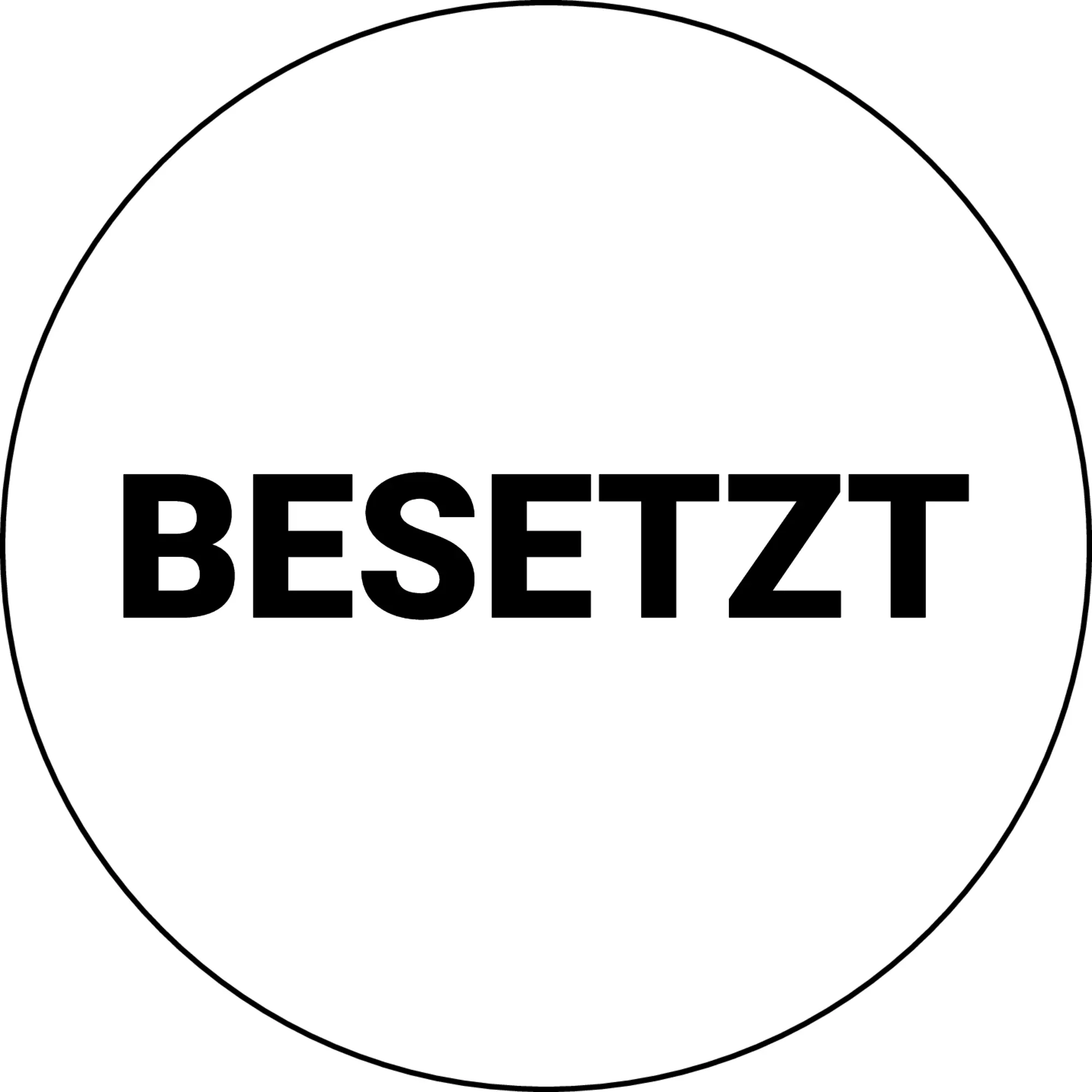 BSRR177 Round White PET Nameplate for control panels and HMI uses
