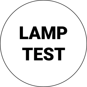 BSRR93 Round White PET Nameplate for HMI and control panel labels BSRR93 Product Image