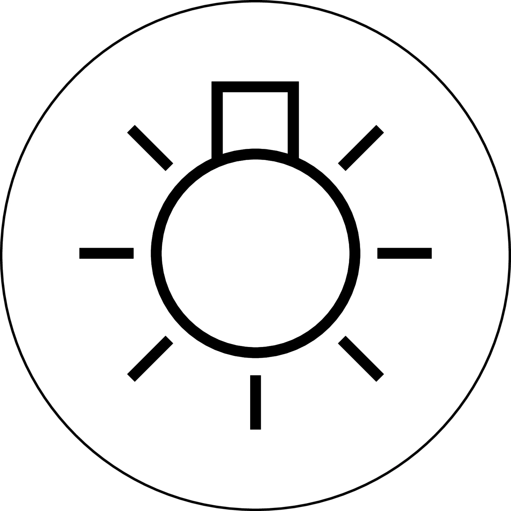 Round pushbutton accessory for industrial HMI control panels gear