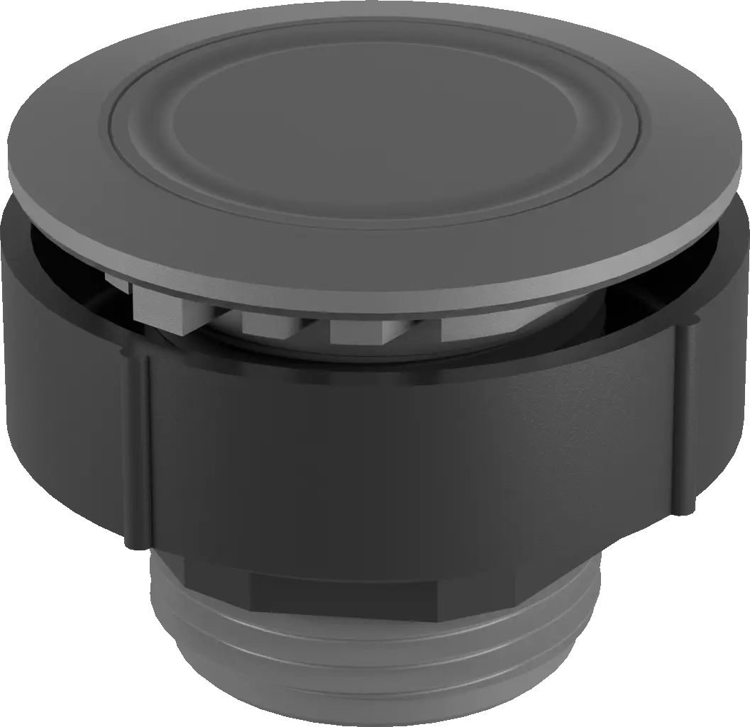 Round panel mount industrial pushbutton accessory for control use