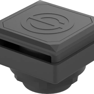 BVOKJ IP65 Black Square Dummy Switch for Industrial Use