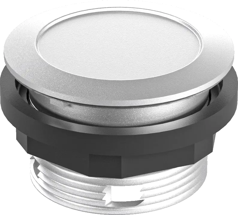 BVS Round Lens Silver IP67 Control Panel Indicator Accessory Lens