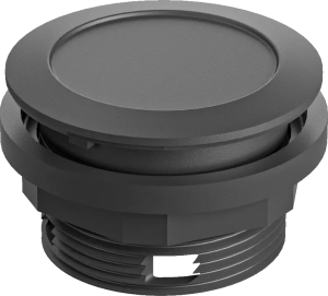 HMI BVSSW round black panel lens IP67 UKCA 22.3mm RONTRON-R-JUWEL BVSSW Product Image